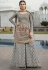 drashti dhami grey net embroidered palazzo style suit 3804
