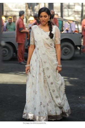 KGF Movie Srinidhi Shetty Inspired White wedding lehenga choli
