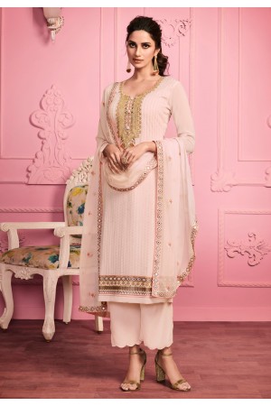 Pink georgette palazzo suit 2007