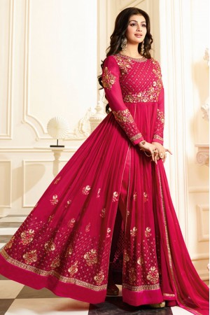 Ayesha Takia pink color georgette anarkali