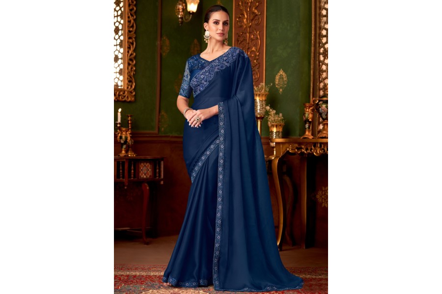SARE ELEGANT DRESS - NAVY