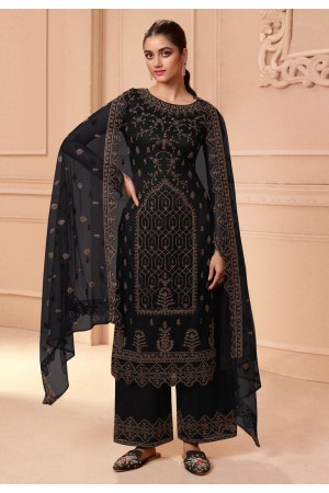 Black net pakistani suit 3505