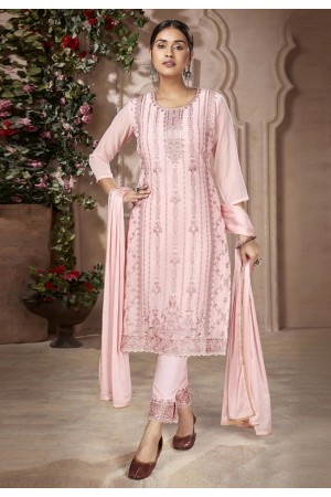 Pink georgette pakistani suit 2601