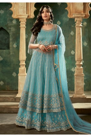 Aqua net embroidered indo western lehenga choli 78001