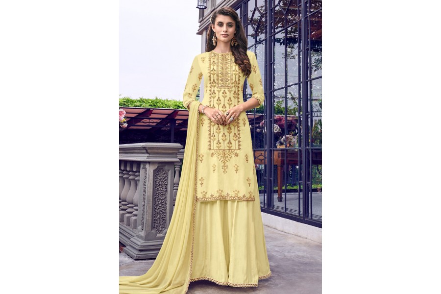 Dijon Printed Muslin Anarkali Suit Set