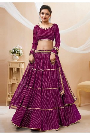 Purple georgette lehenga choli for women 604