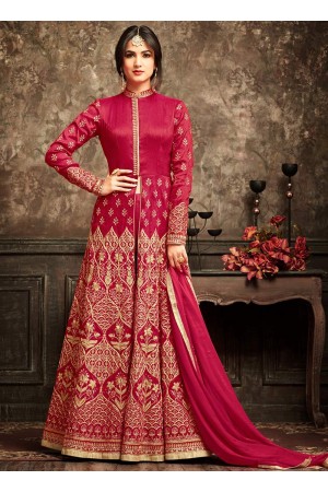 Sonal Chauhan Pink Anarkali Suit 5101