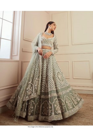 Bollywood Model Grey embroidered designer lehenga choli