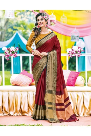 Rachita Current Red Wedding Wear Saree