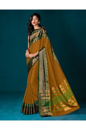 Simoni Mustard Yellow Party Wear Saree