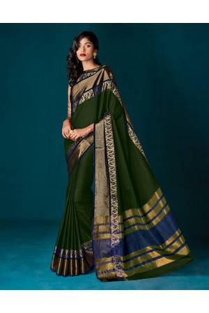 Simoni Olive Green Party Wear Saree