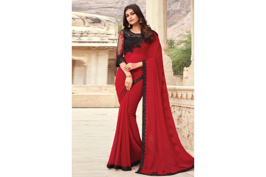 Buy saree for farewell party for girls above 1000 in India @ Limeroad