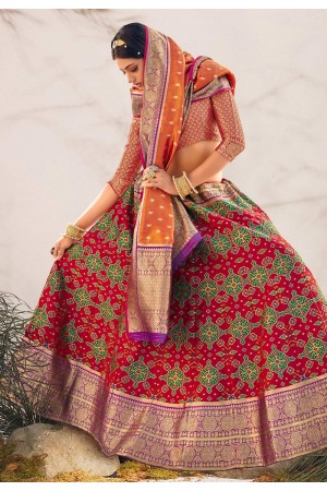 Maroon upada silk lehenga choli 20207I