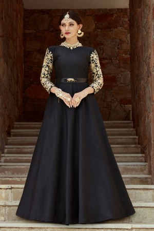 Black colour western best sale dress