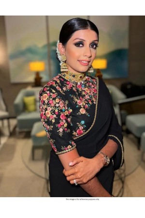 Bollywood Sabyasachi Inspired Black designer saree