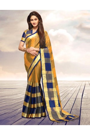 Areesa Canary Party Wear Cotton Saree