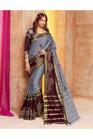 Charita Designer Wear Cotton Saree