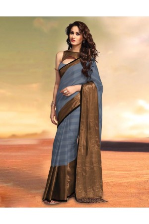 Sana Ash Party Wear Cotton Saree