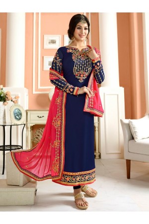 Ayesha Takia Navy blue color party wear salwar kameez