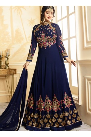 Ayesha Takia Navy blue color georgette party wear salwar kameez