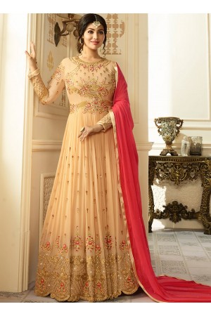 Ayesha Takia Beige color georgette party wear salwar kameez