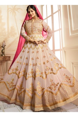 Ayesha Takia Beige color georgette party wear salwar kameez