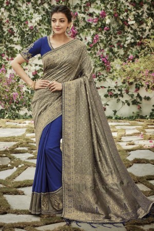 kajal aggarwal blue and gray colour 1204KM