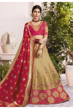 golden silk a line lehenga choli 9201