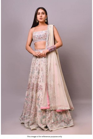 Bollywood Sara Ali Khan inspired Offwhite lehenga