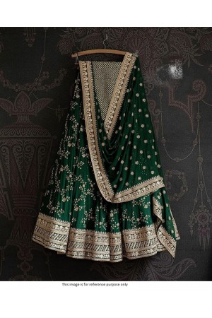 Bollywood Model Green georgette wedding lehenga