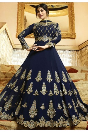 Ayesha Takia Blue Georgette Anarkali Suit 22022