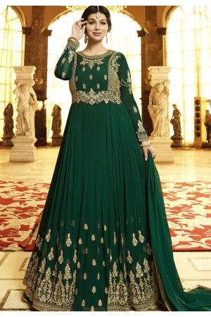 Ayesha Takia Green Georgette Anarkali Suit 22024