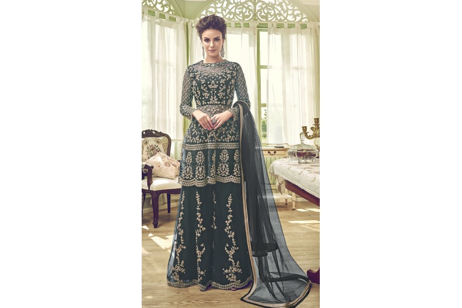 Pink Palazzo style Suit Butterfly Net