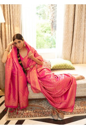 HOT PINK KANJIVARAM SILK 204004