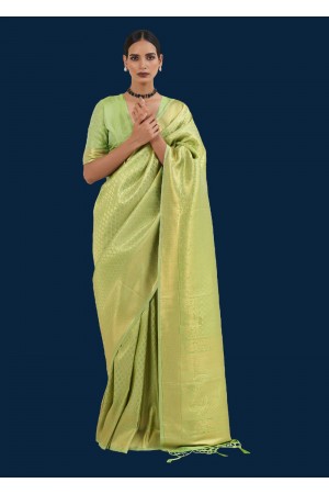 ROYAL LIME GREEN WOVEN KANJIVARAM 145003I