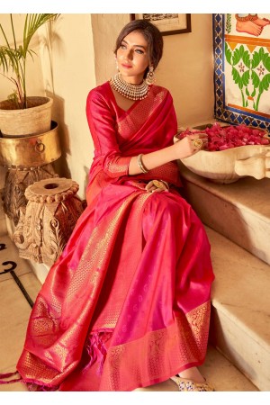 ROYAL PRINCESS PINK WOVEN KANJIVARAM SILK 106