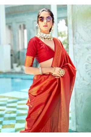 ROYAL RED KANJIVARAM ZARI SILK 5001