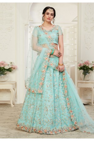 Aqua net embroidered circular lehenga choli 1009A