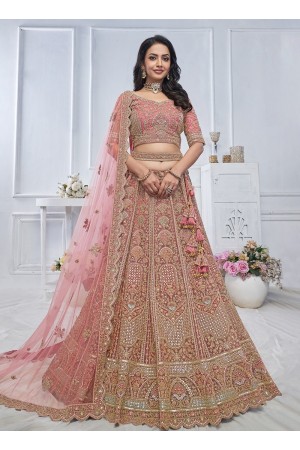 net reception a line lehenga choli KF20O