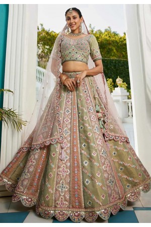 Multicolor net lehenga choli 202727