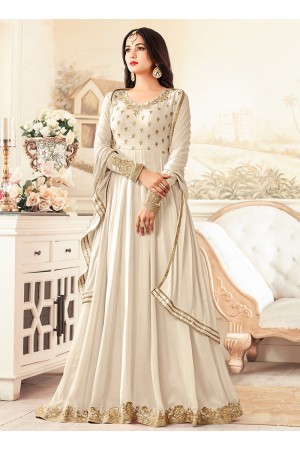 sonal chauhan rangoli off white party wear anarkali 26003