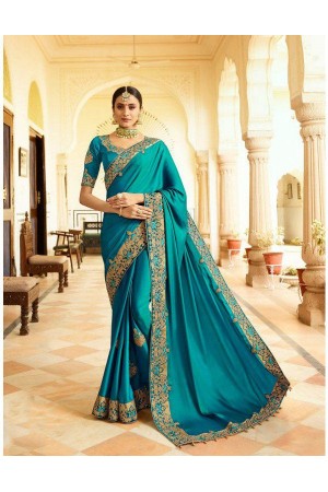 Rama silk Indian wedding wear saree 5010