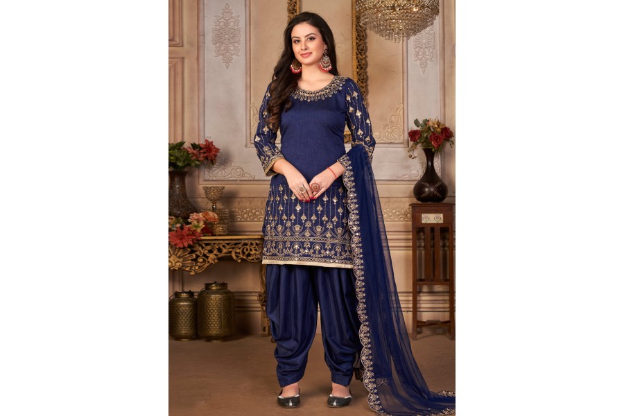 Aqua Blue Punjabi Suits, Aqua Blue Punjabi Salwar Kameez and Aqua Blue  Punjabi Salwar Suits online shopping