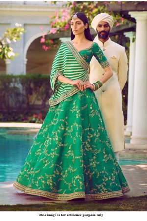 Buy Bollywood Sabyasachi Mukherjee Inspired Satin silk Grey lehenga in colour from India