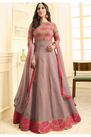 Sophie Choudry Dusty raw silk wedding anarkali