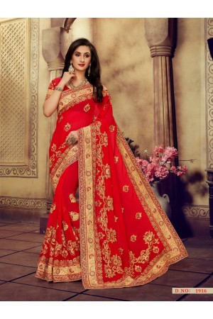 Party Wear Indian Wedding Saree 1916