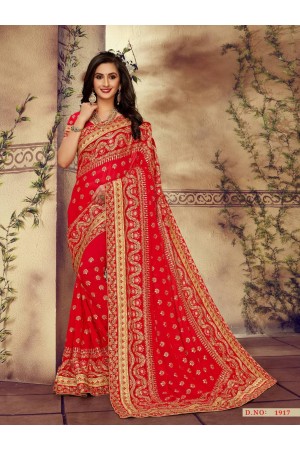 Party Wear Indian Wedding Saree 1917