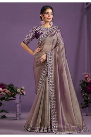 Brown banarasi saree 24811