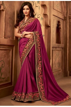 wine designer silk saree 2308