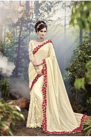 Party-Wear-Light-Yellow-Heavy-Work-Saree